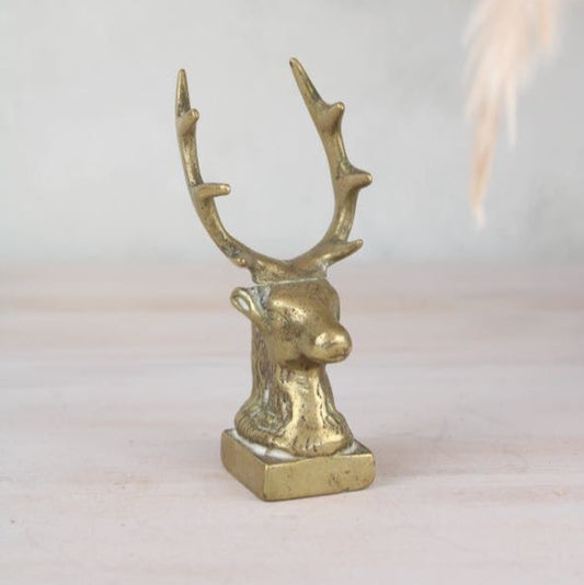 Brass Stag Head/ Bust