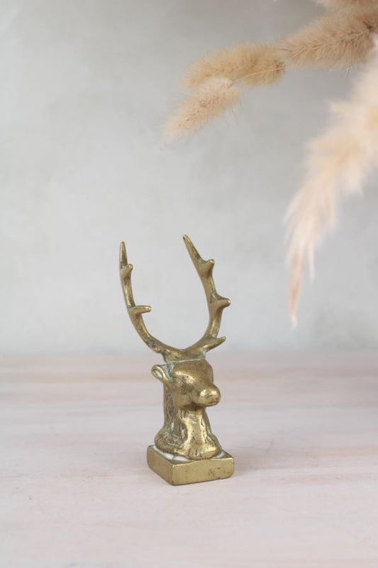 Brass Stag Head/ Bust