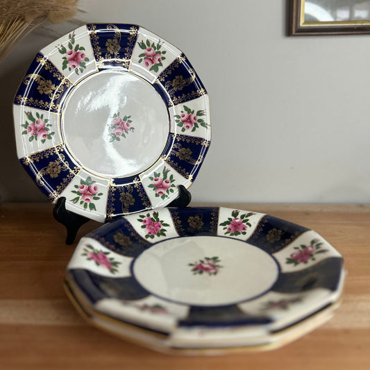 Wedgewood & Co Set of 4 Striped Plates