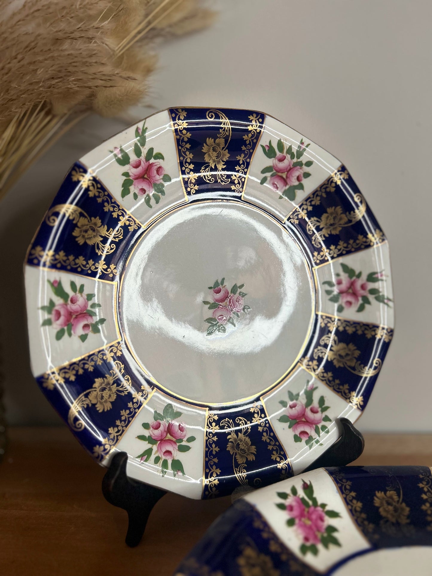 Wedgewood & Co Set of 4 Striped Plates