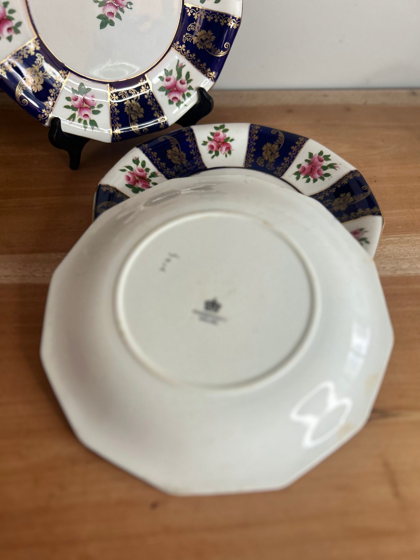 Wedgewood & Co Set of 4 Striped Plates