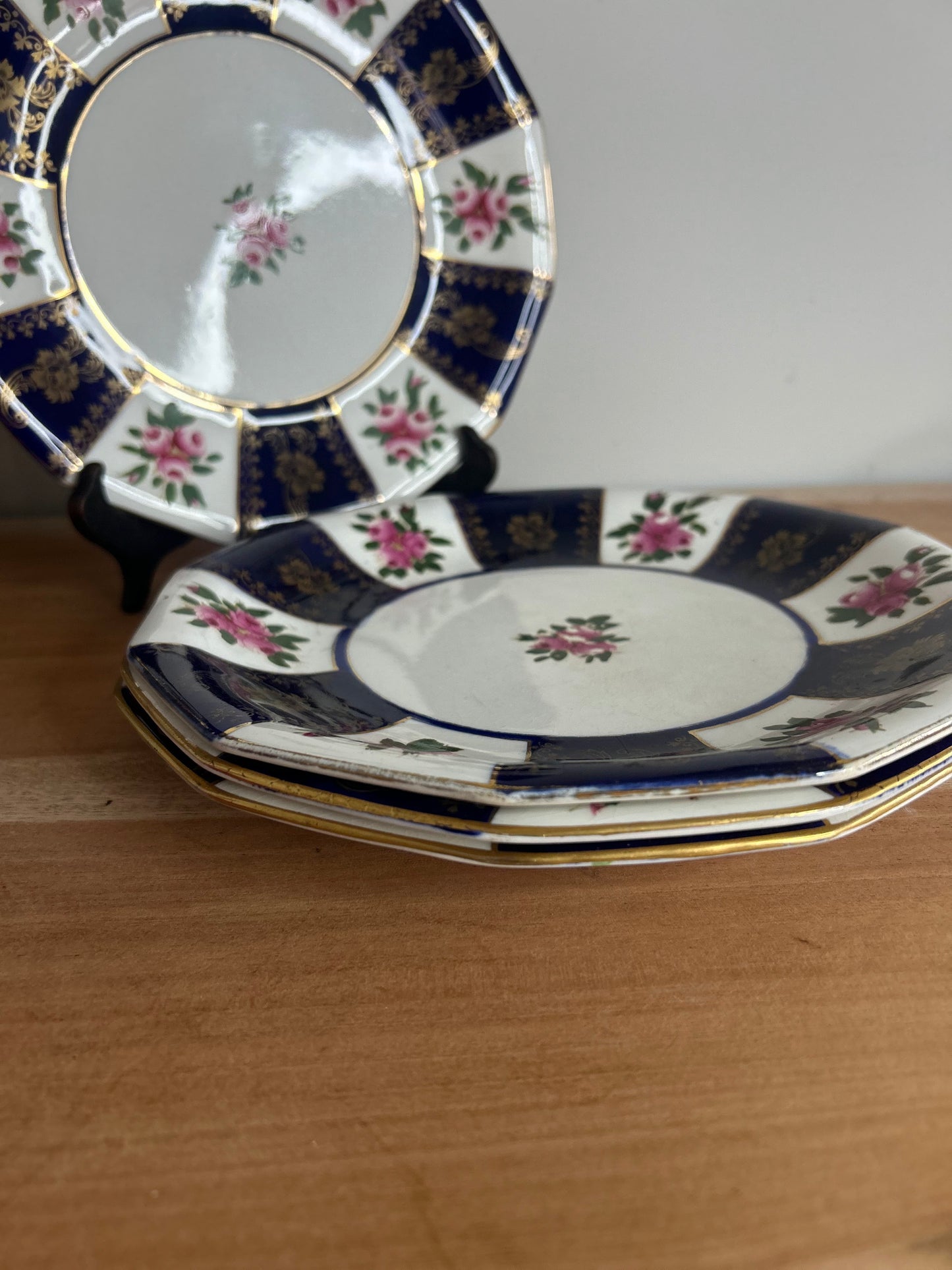 Wedgewood & Co Set of 4 Striped Plates