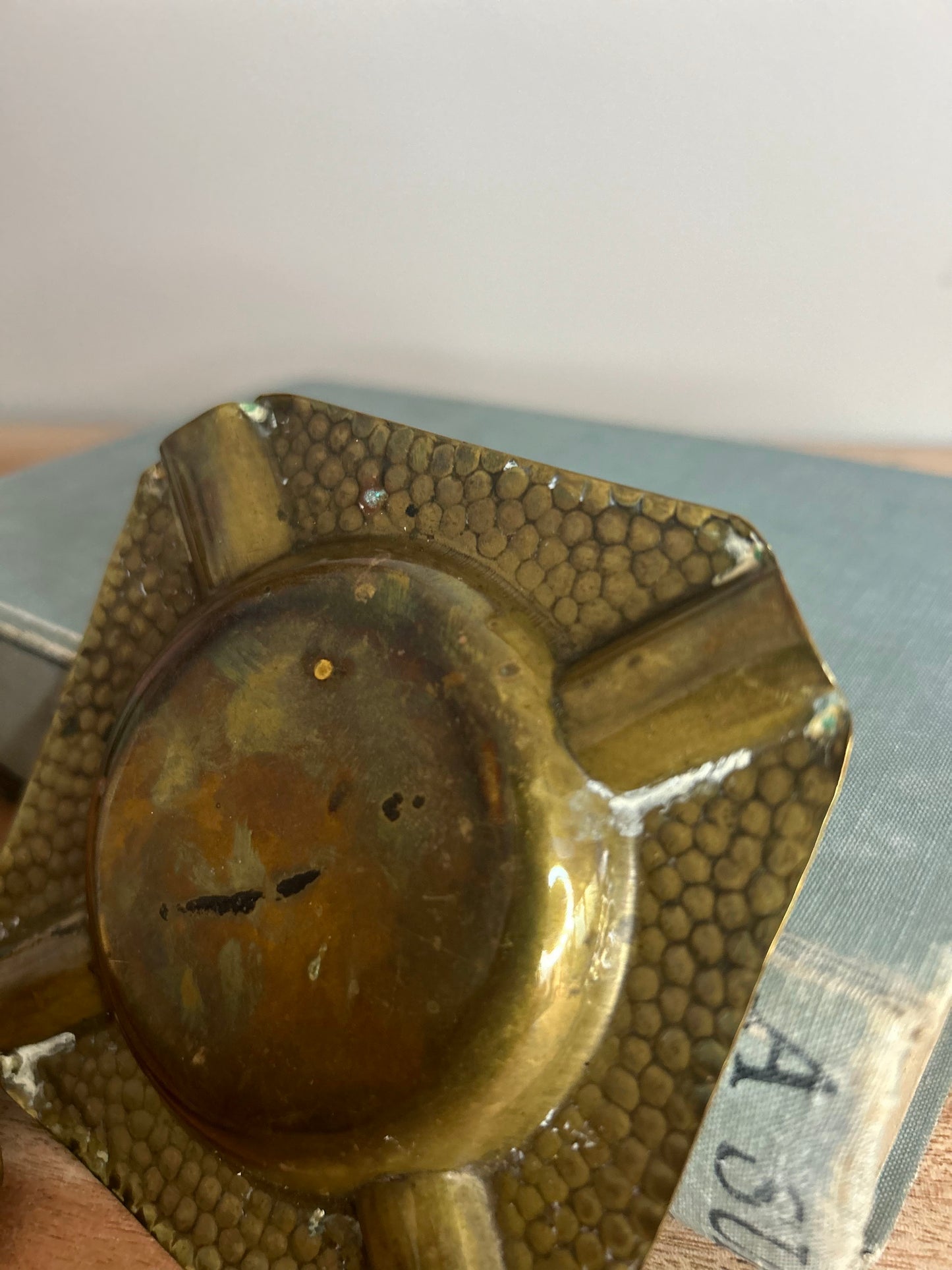 Pair of Small Vintage Brass Ashtrays