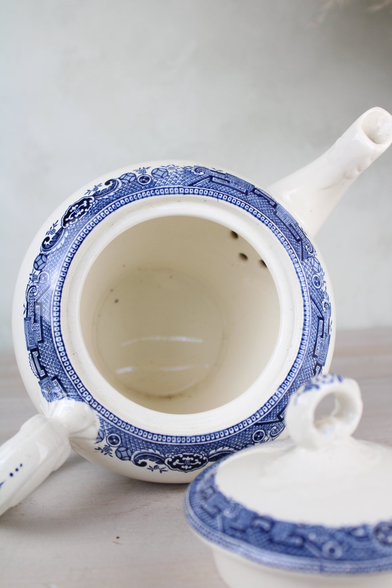 Myott Son & Co Old Willow Teapot