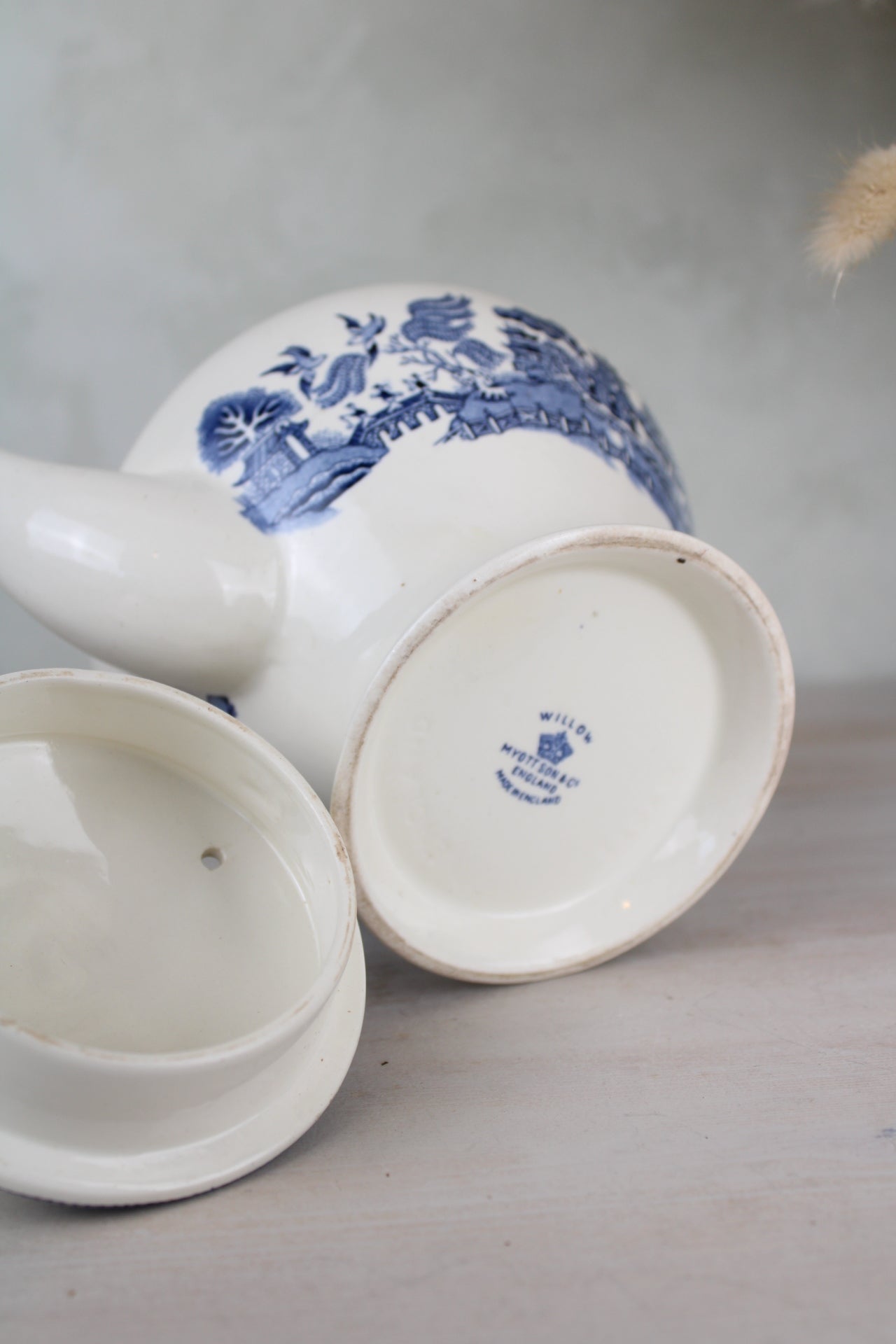 Myott Son & Co Old Willow Teapot