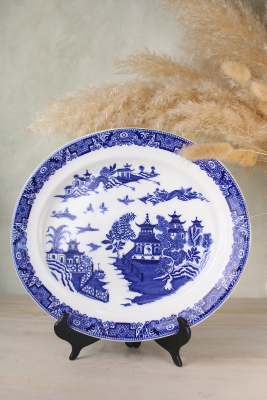 Old Willow Vintage Round Platter