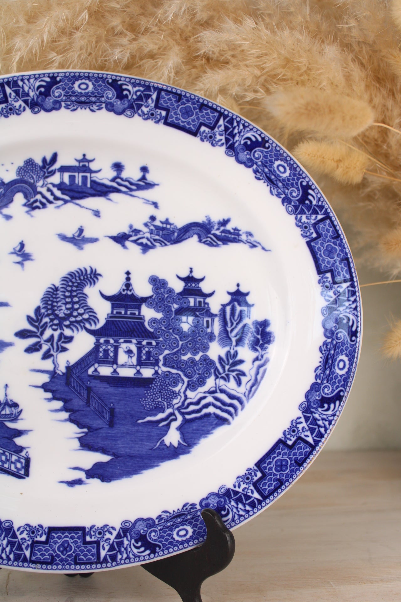 Old Willow Vintage Round Platter