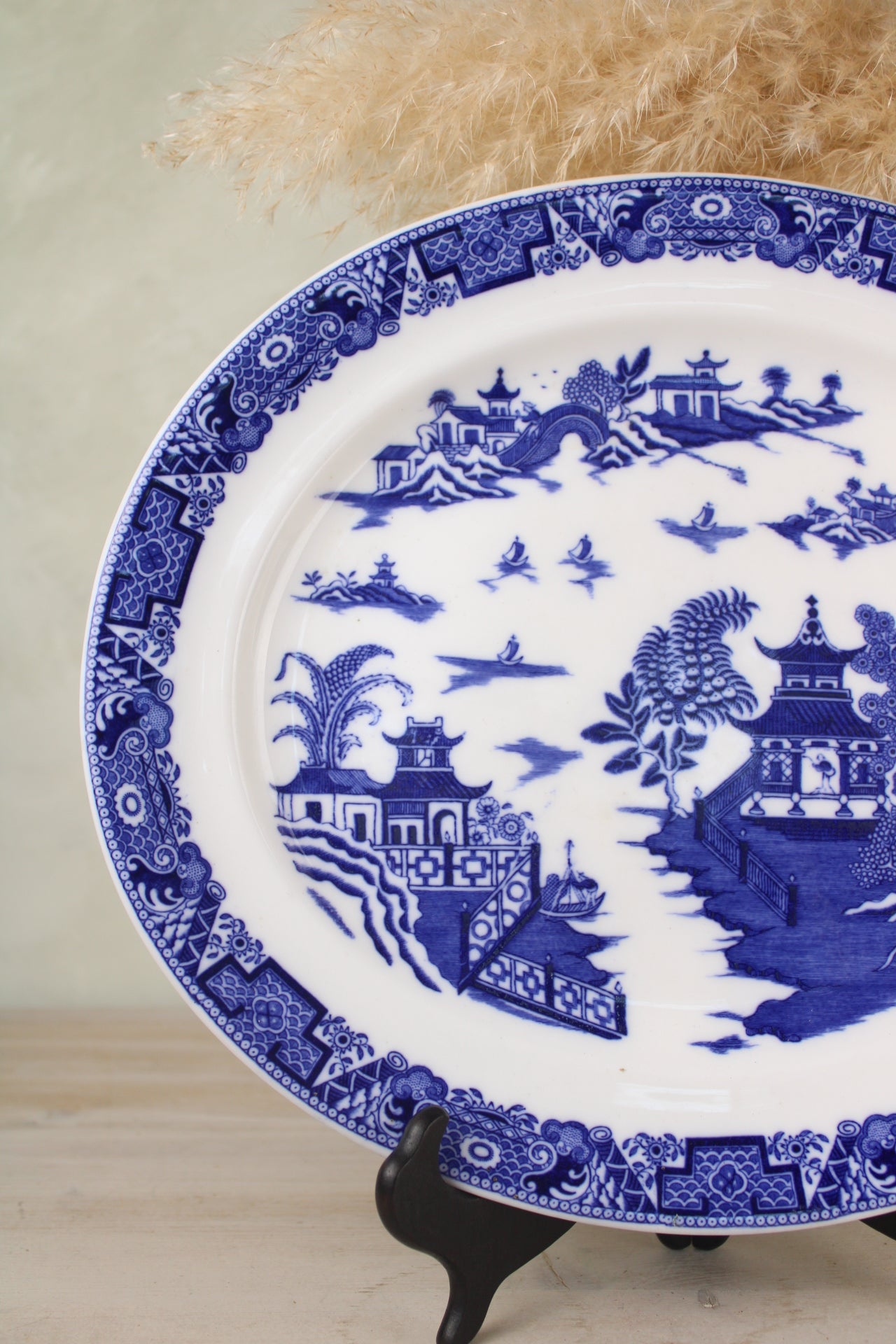 Old Willow Vintage Round Platter