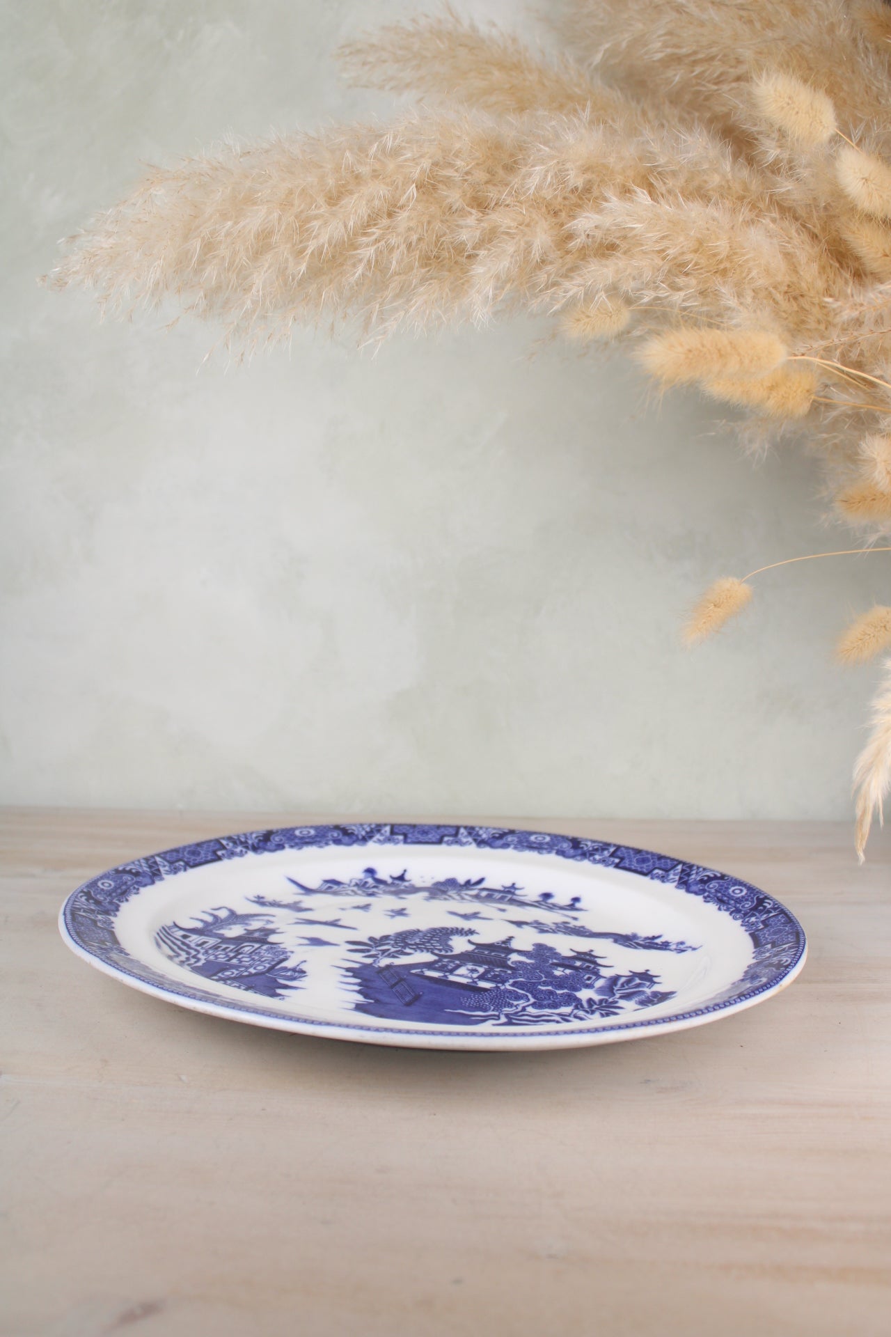 Old Willow Vintage Round Platter