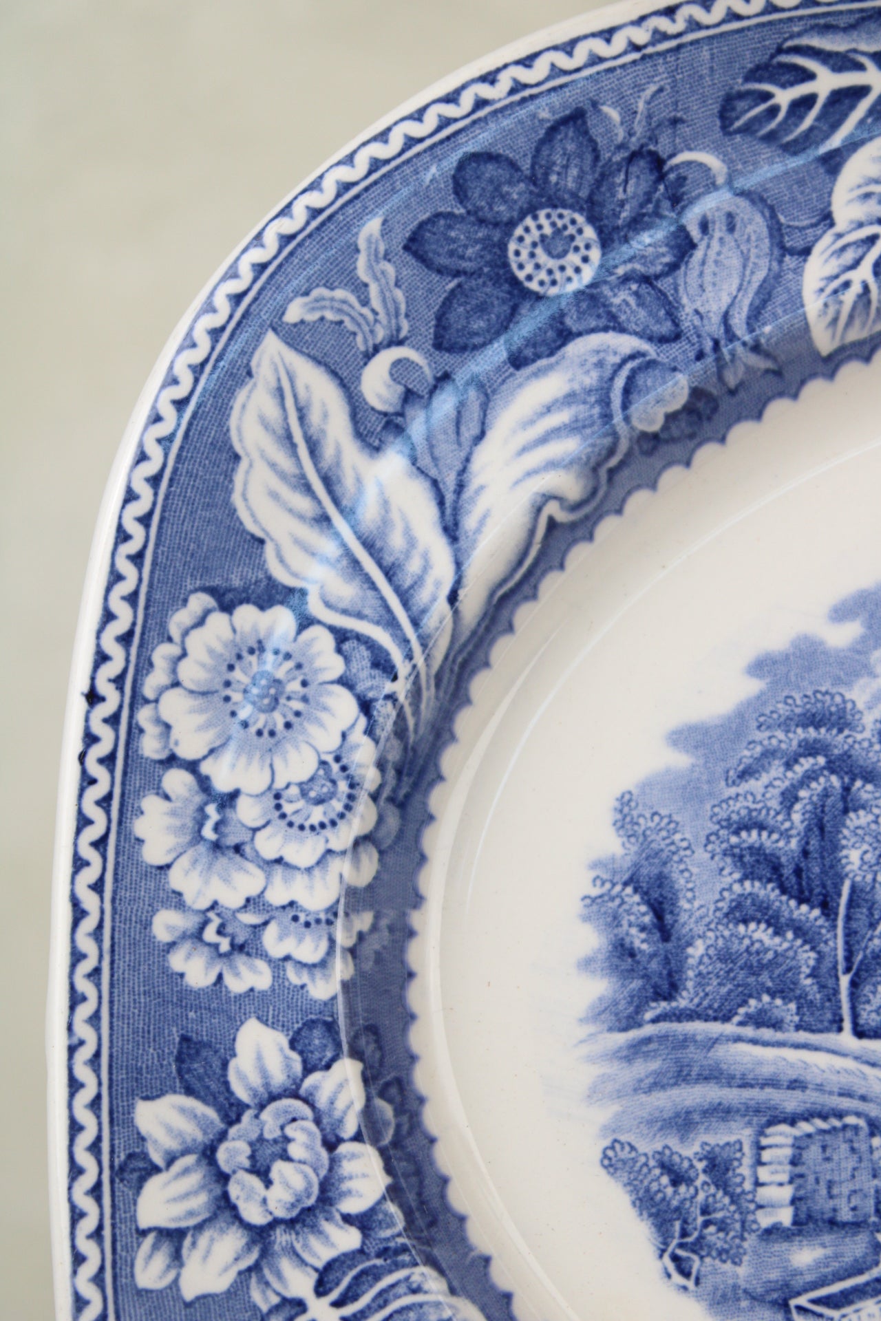 Burslem Woods & Sons Woodland Blue and White Small Platter