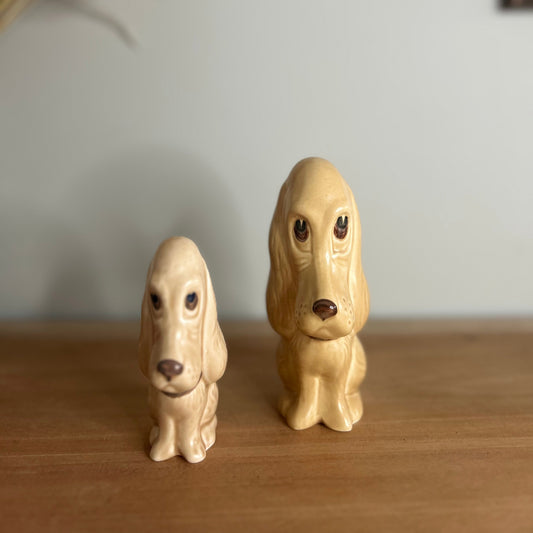 Sylvac Vintage Basset Hounds Set of 2