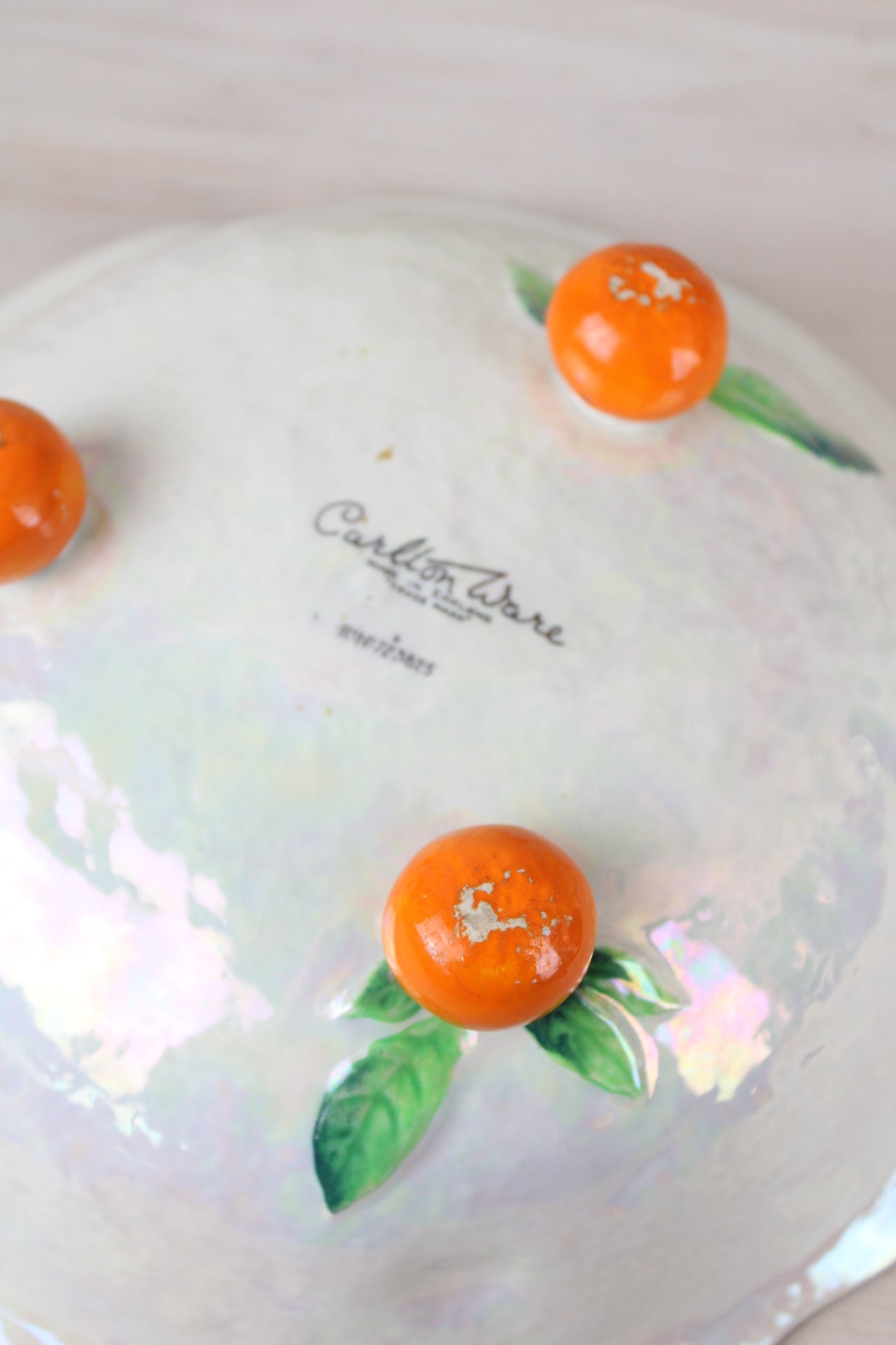 Carlton Ware Oranges Iridescent Bowl