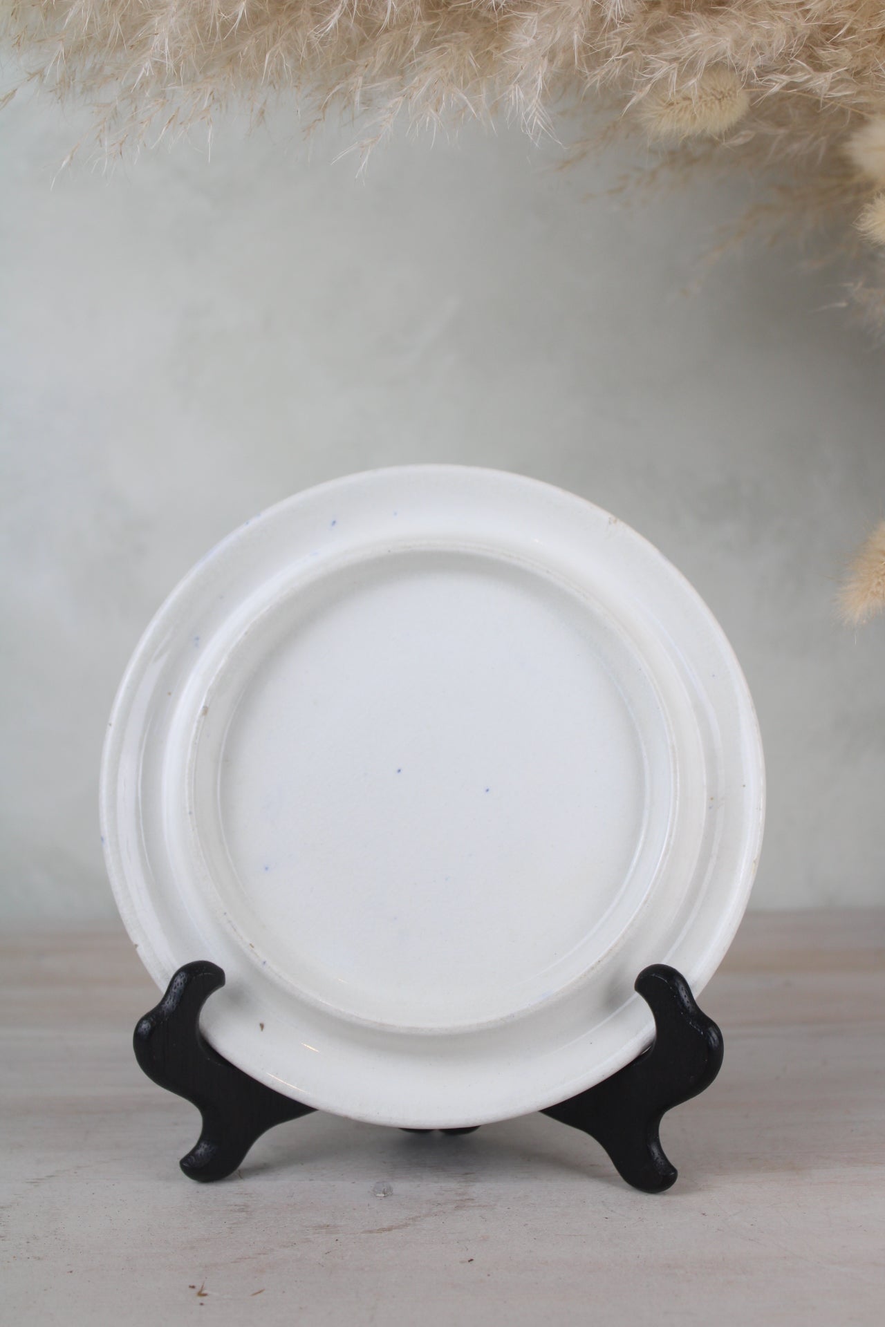 Blue and White Floral Pot Stand Plate