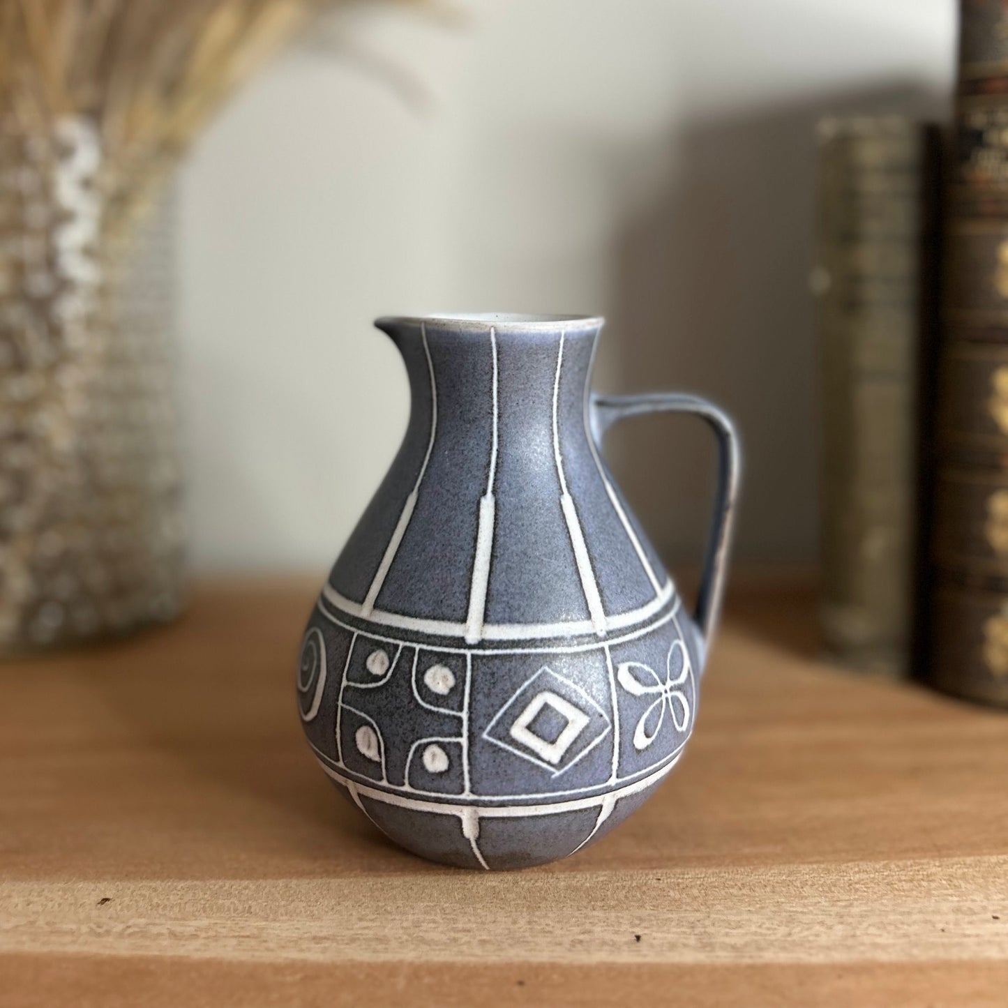 Marschner 323 German Pottery Jug in Grey