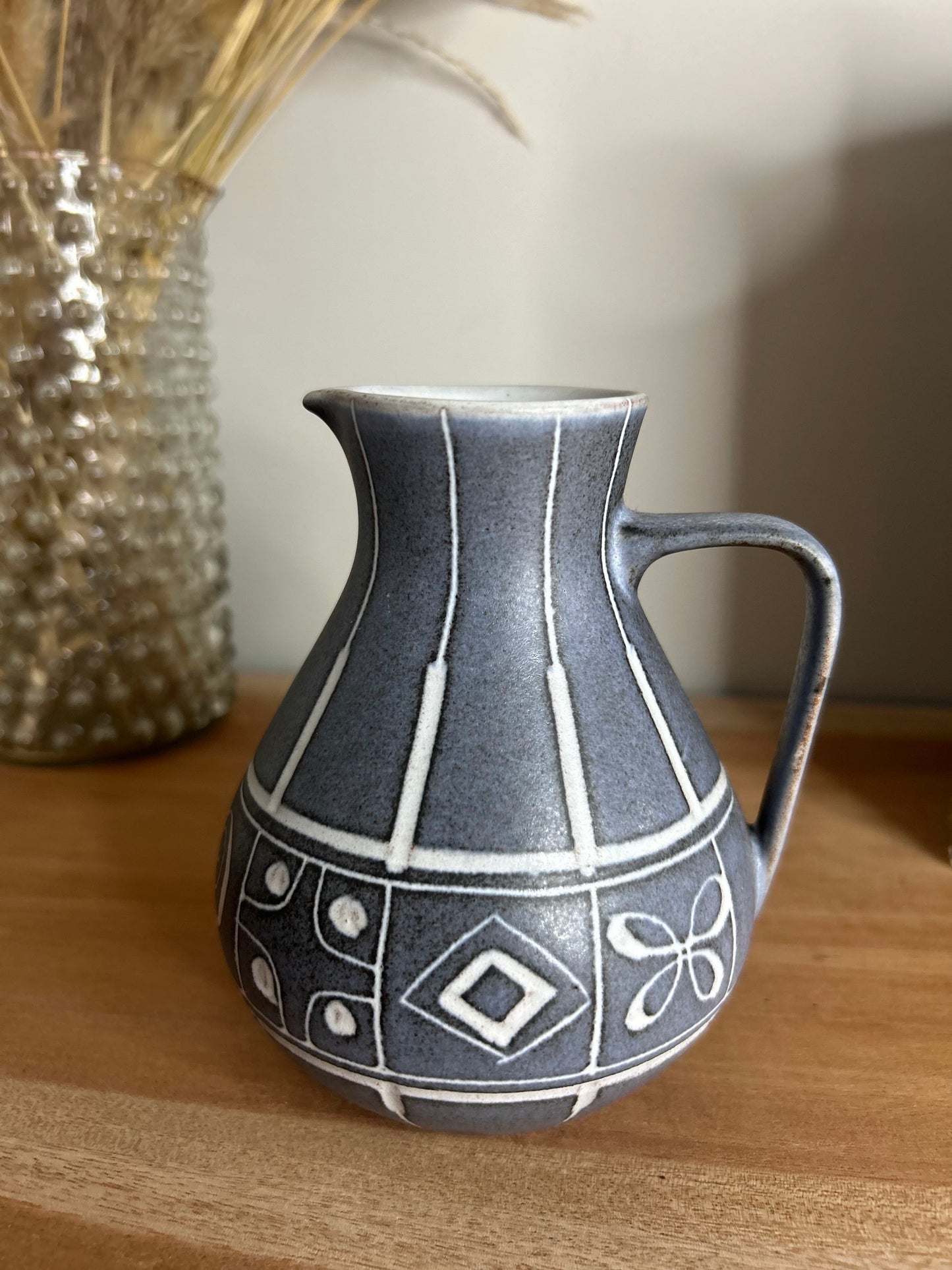 Marschner 323 German Pottery Jug in Grey