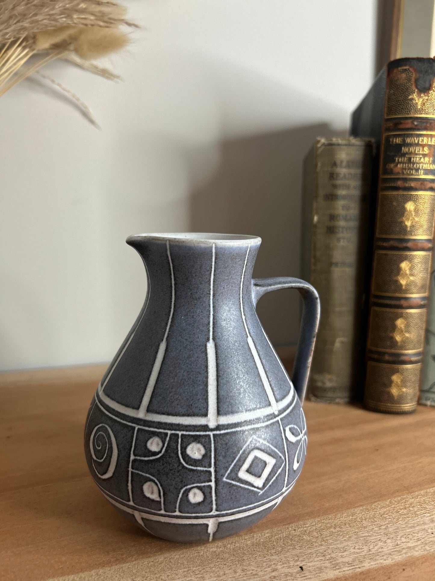 Marschner 323 German Pottery Jug in Grey