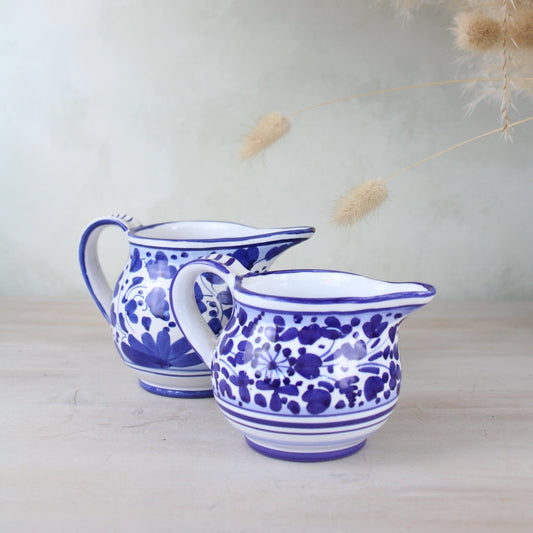 Pair of Blue and White Portuguese Jugs