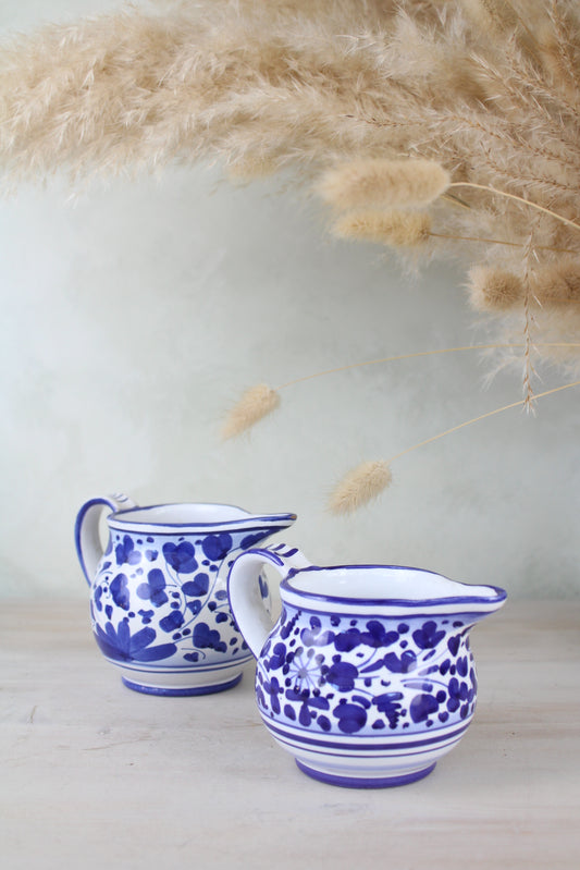 Pair of Blue and White Portuguese Jugs