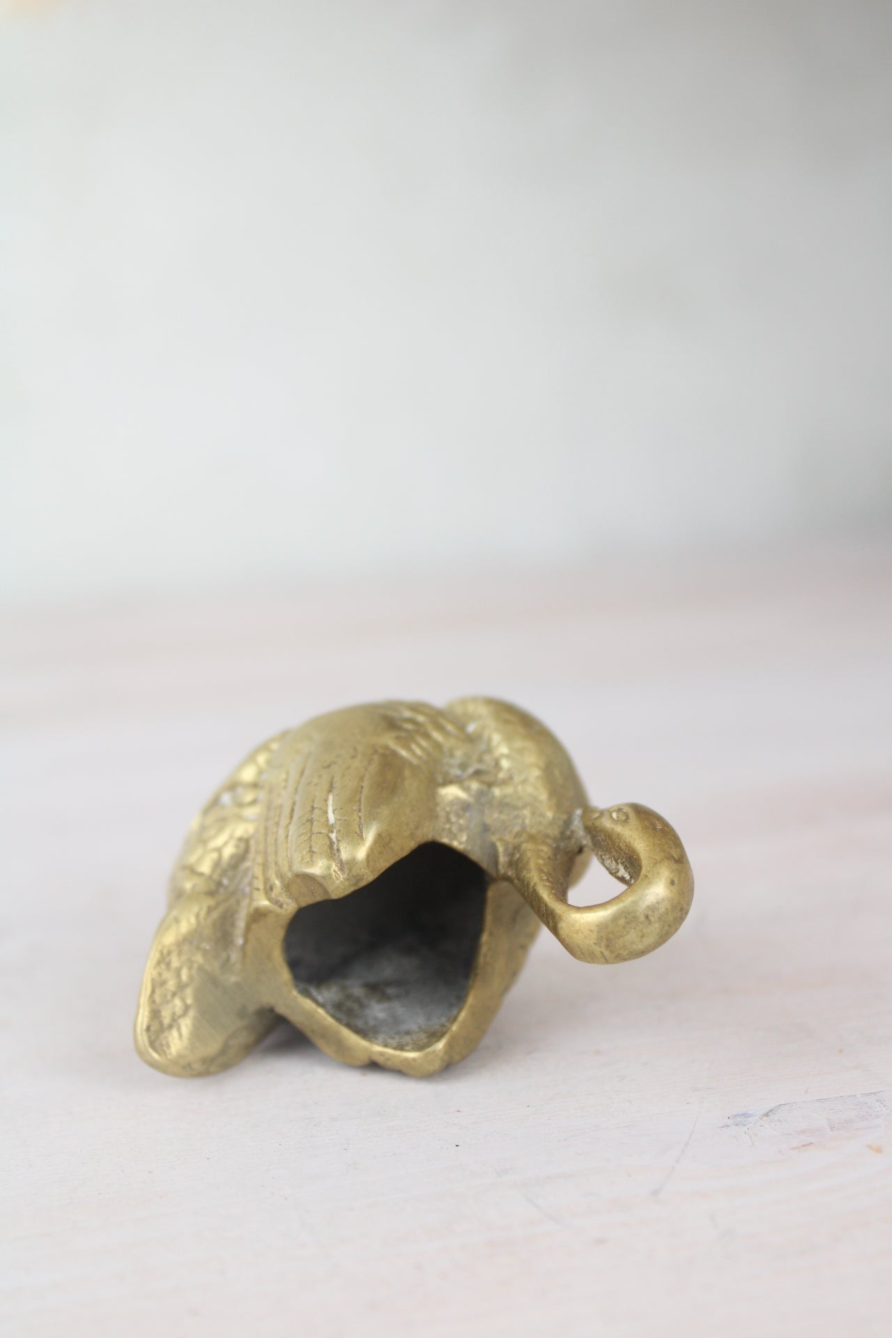 Brass Swan Pot
