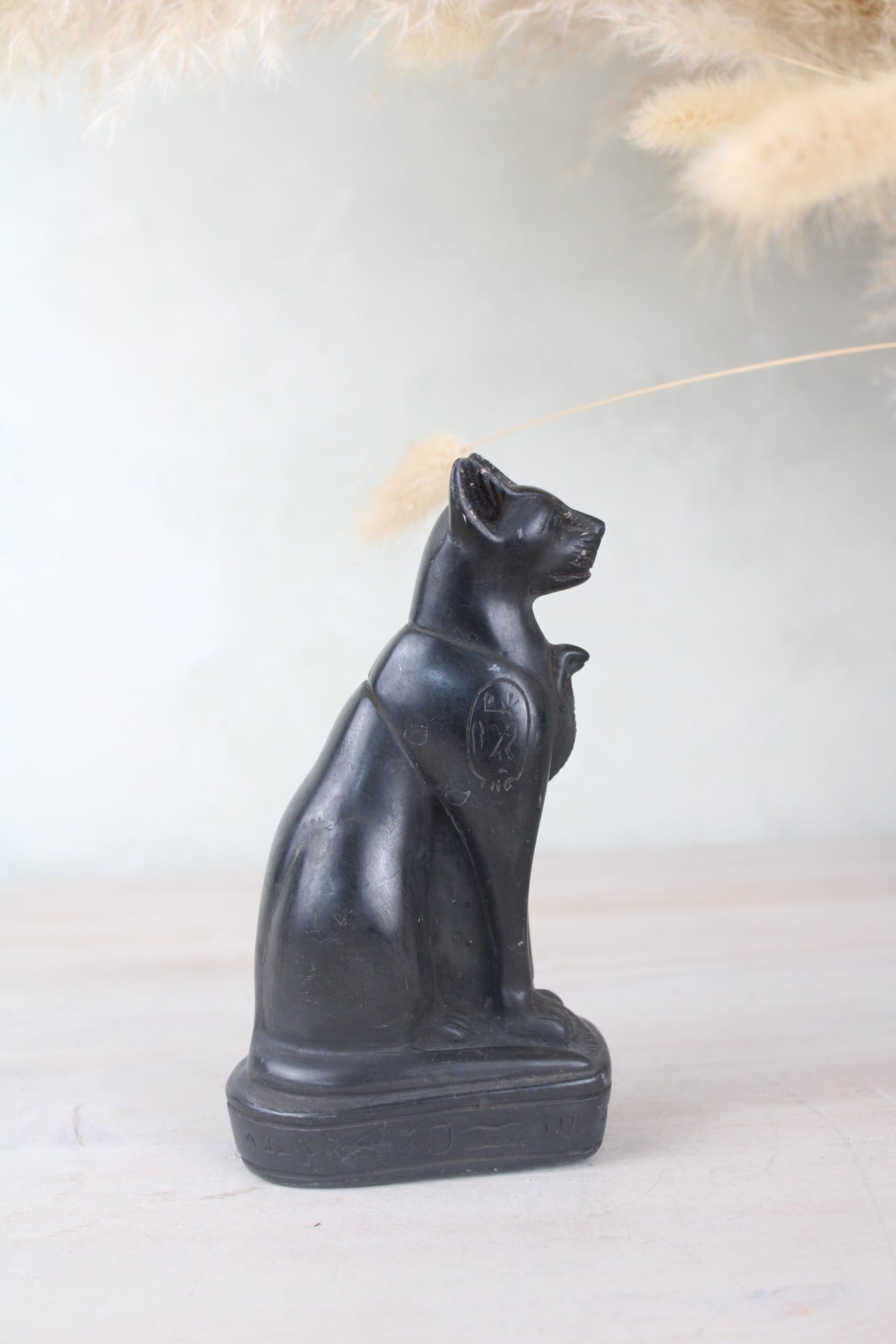 Egyptian Black Cat Figurine Statue of Bastet