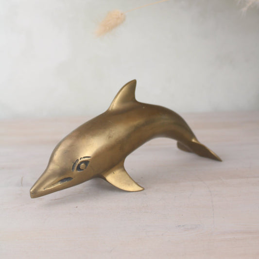 Brass Dolphin Figurine