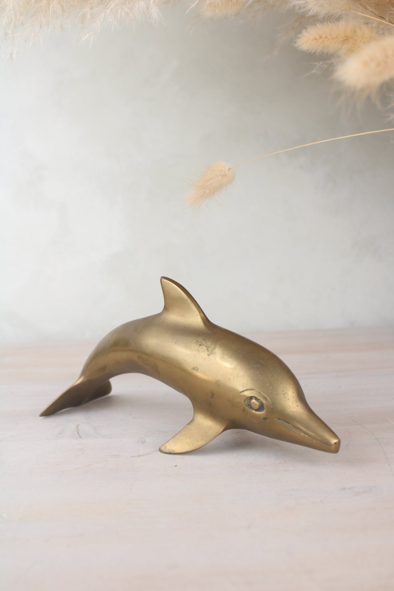 Brass Dolphin Figurine