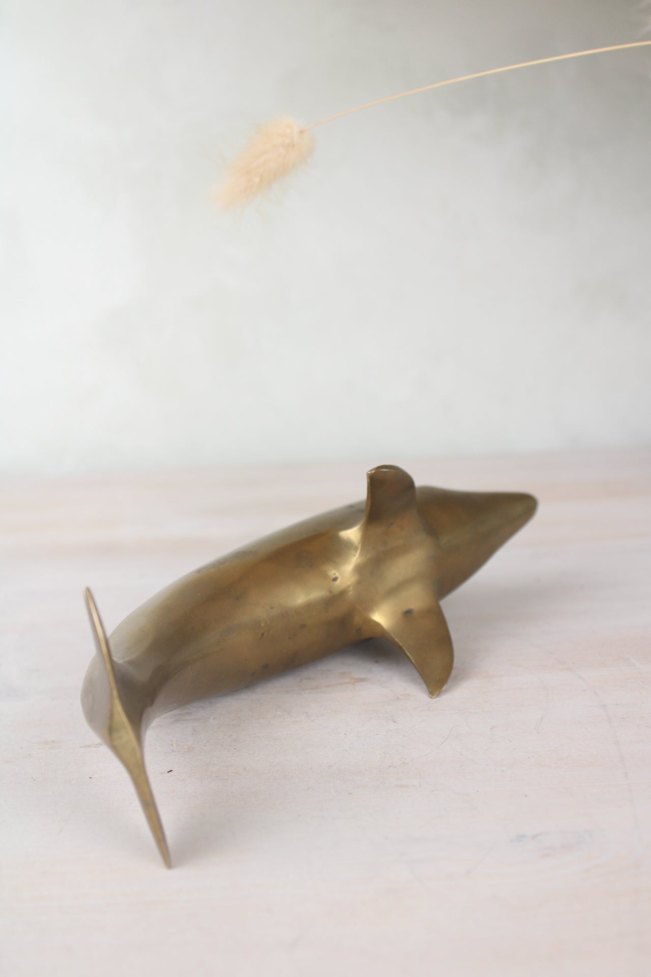 Brass Dolphin Figurine