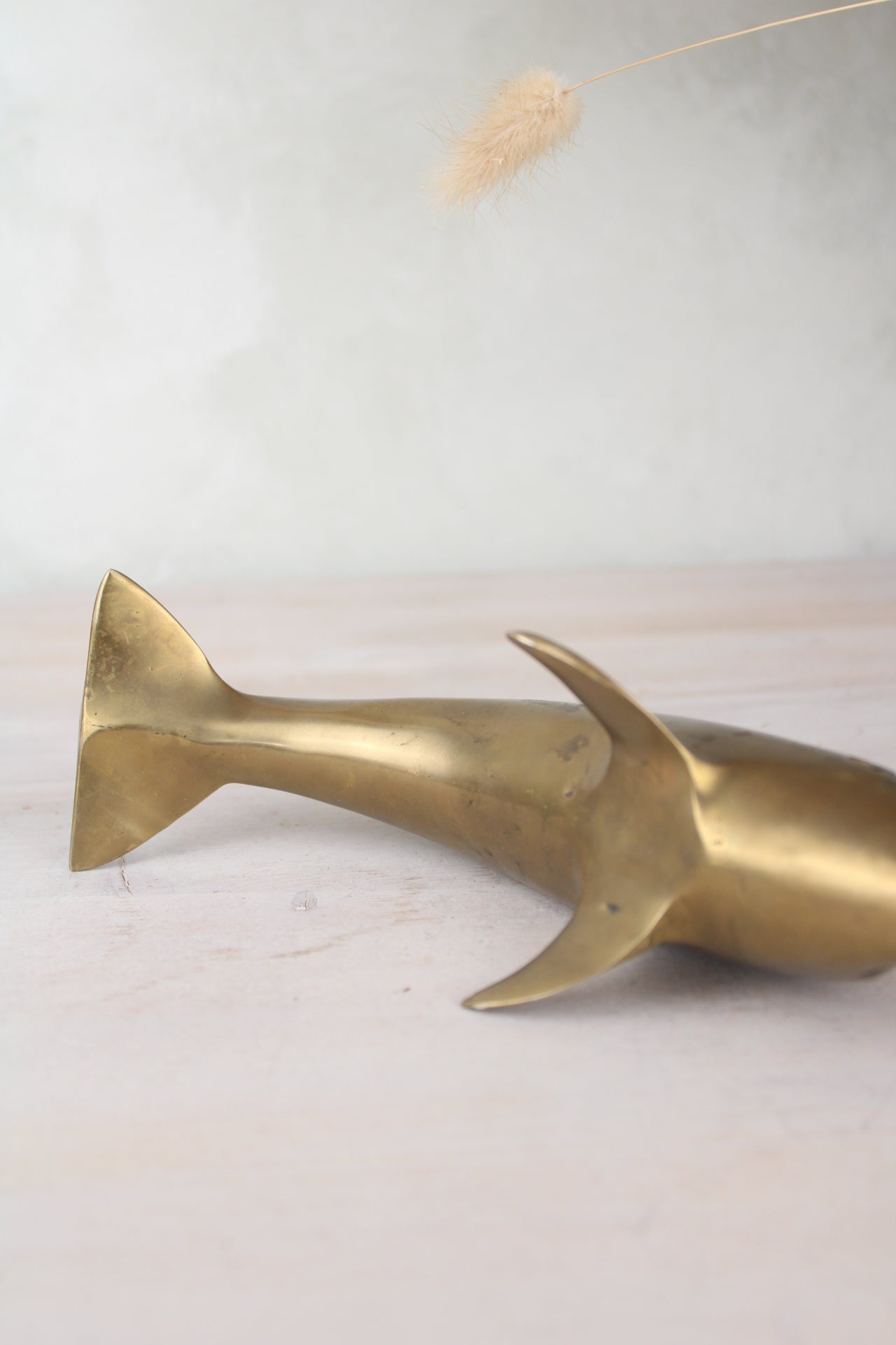 Brass Dolphin Figurine