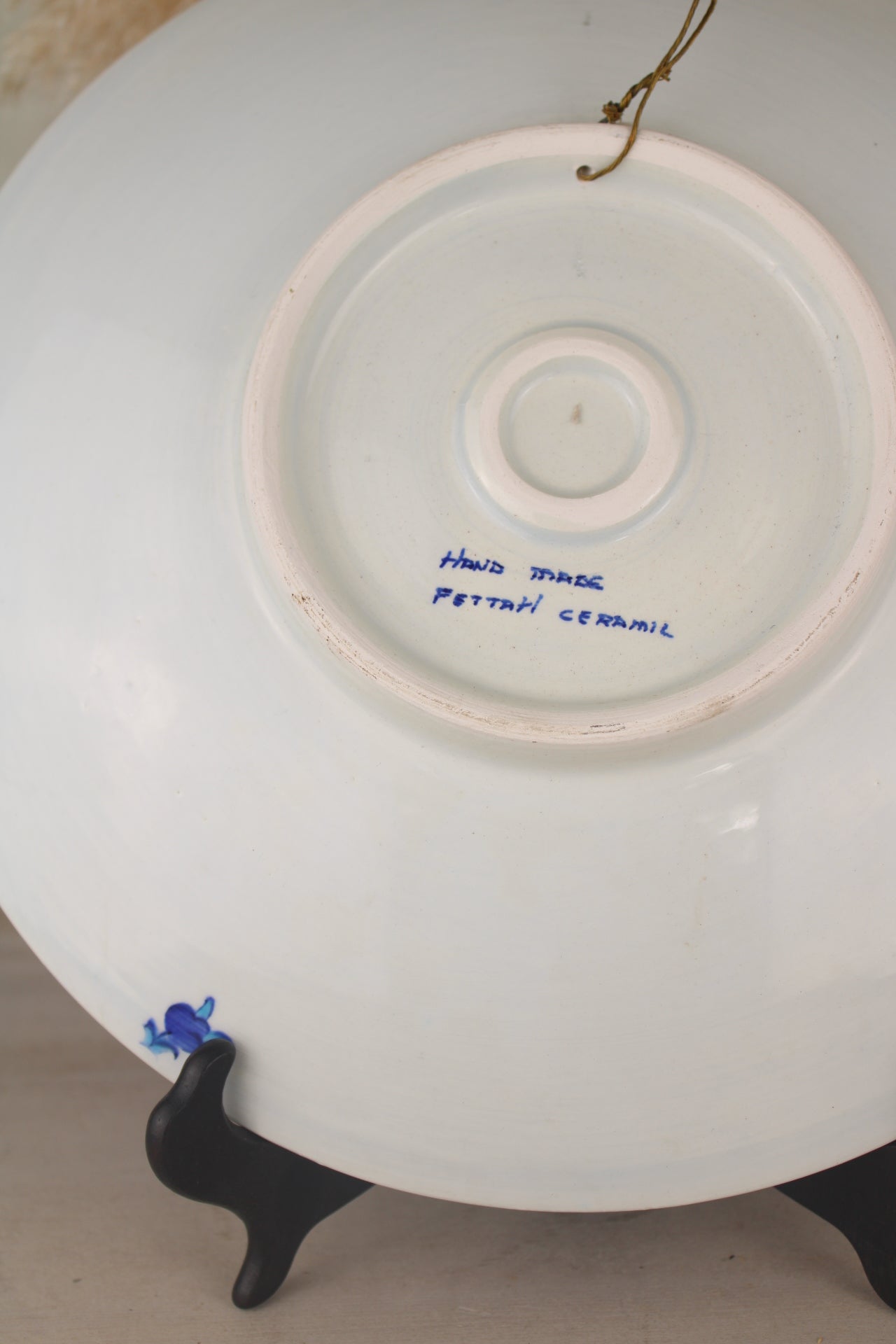 Large Blue and White Decorative Plate