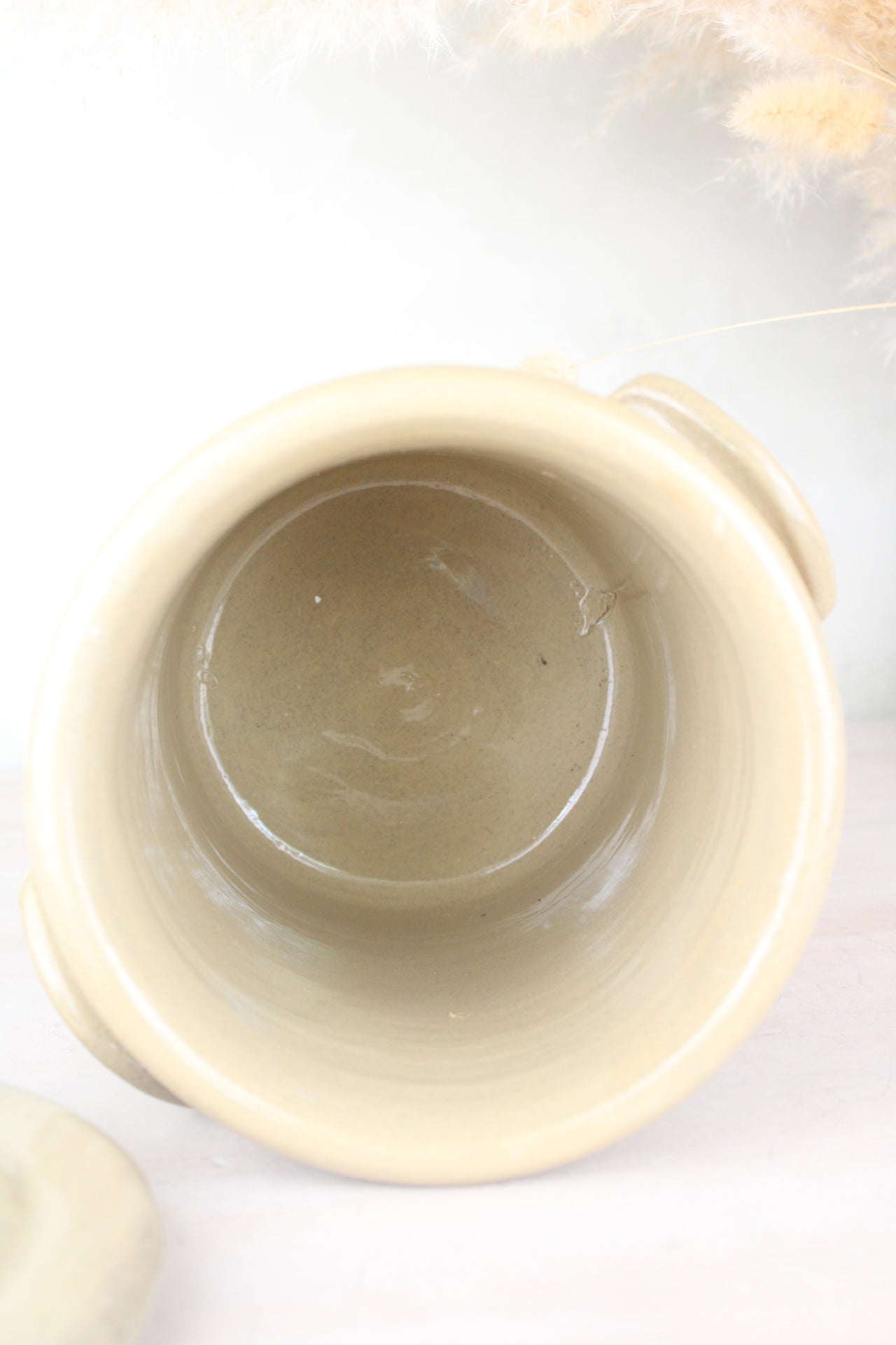 Stoneware Vintage Flour Jar