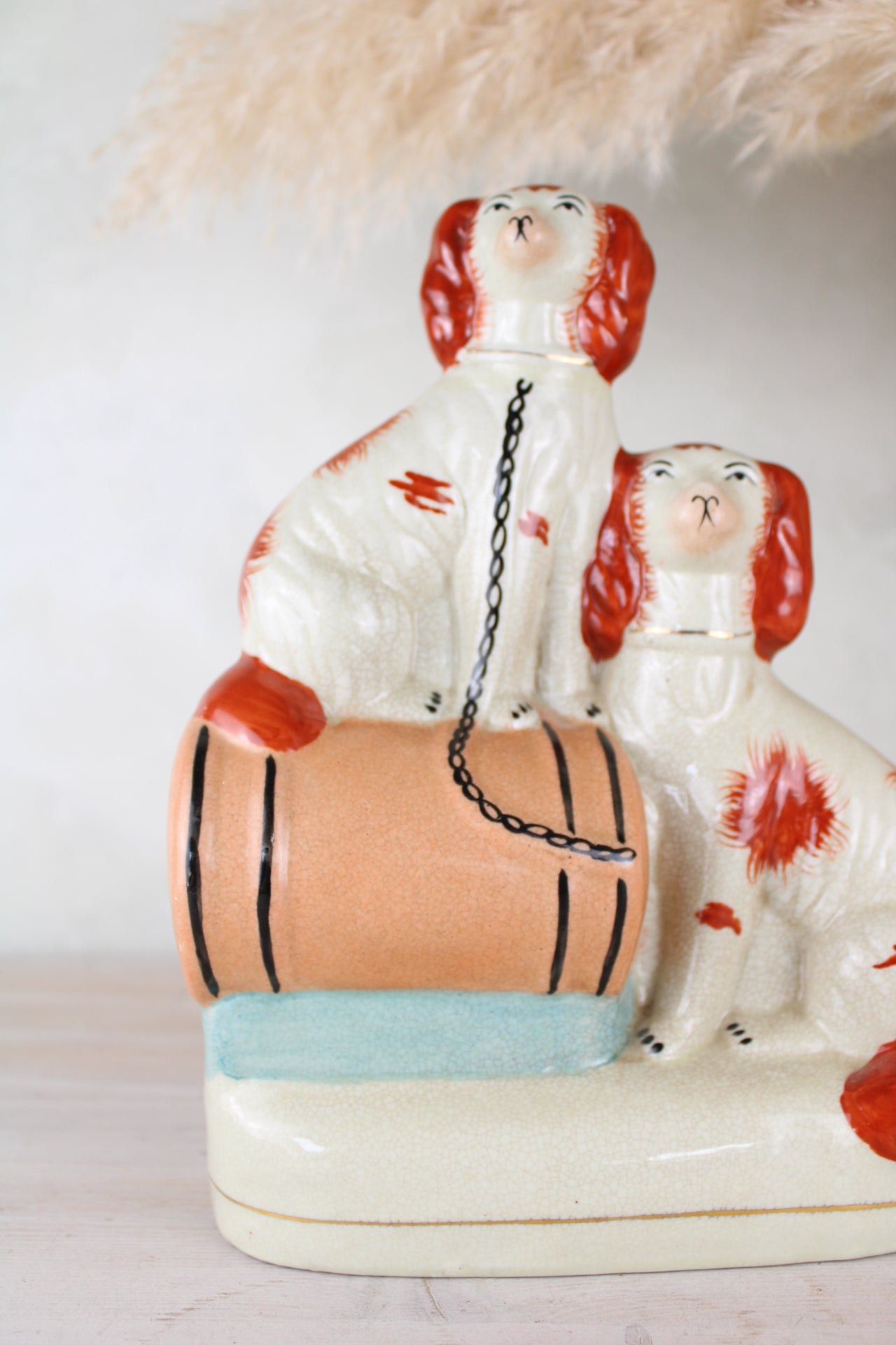 Staffordshire Red Dogs Figurine
