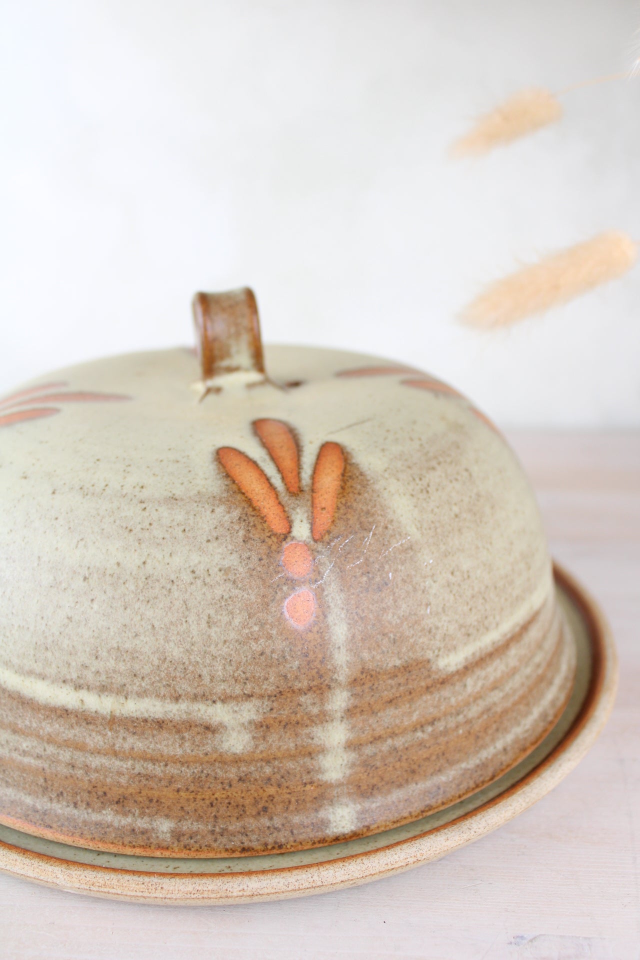 Studio Pottery Stoneware Cheese Dome