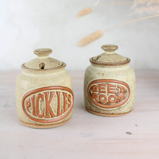 Stoneware Pickles and Beetroot Jars