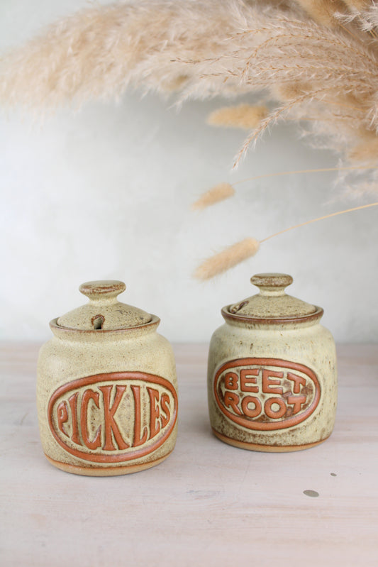 Stoneware Pickles and Beetroot Jars