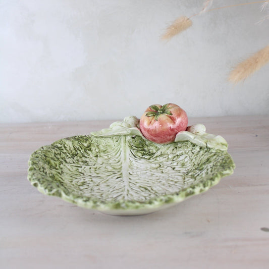 Italian Leaf Bowl with Tomato