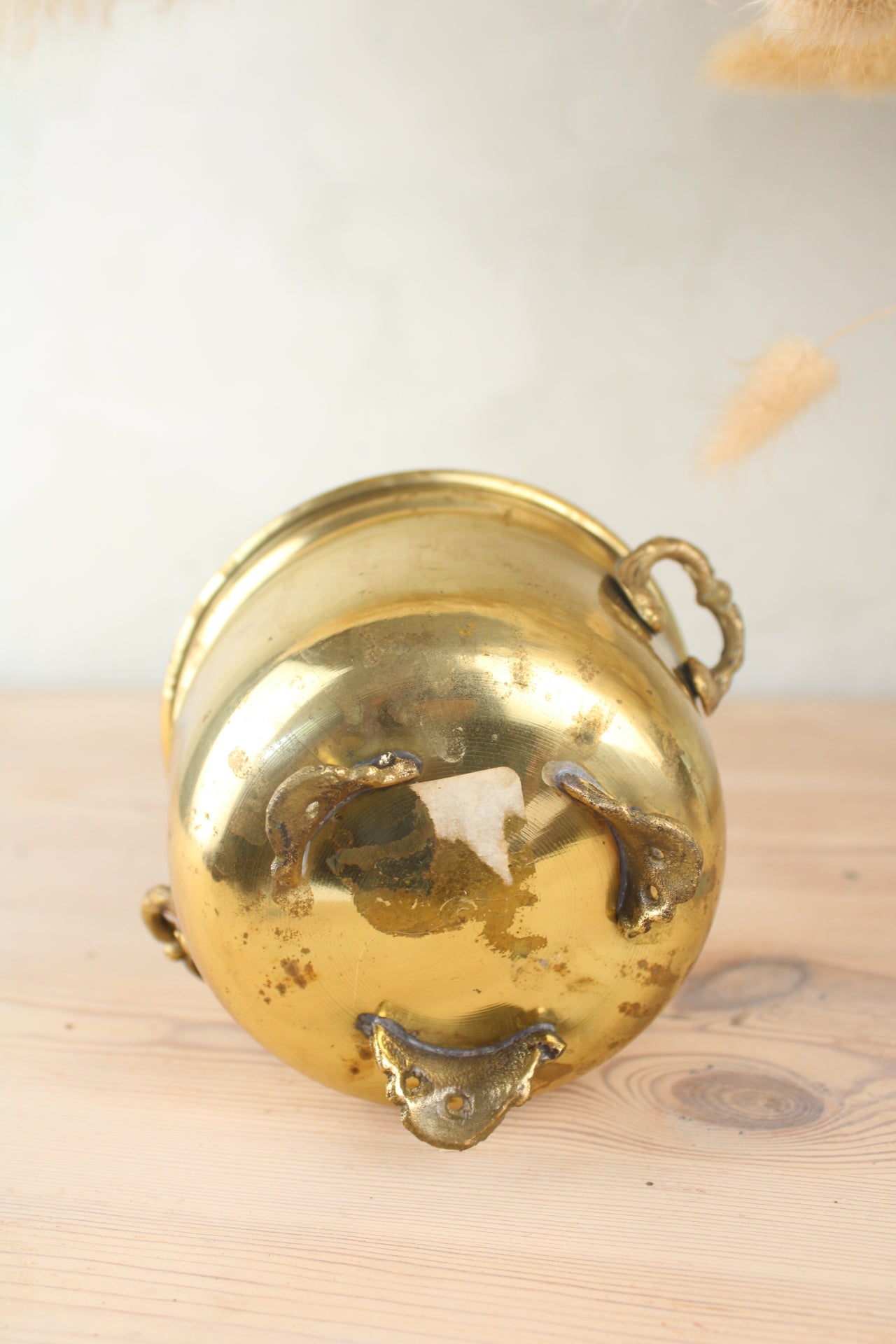 Brass Bucket Plant Pot