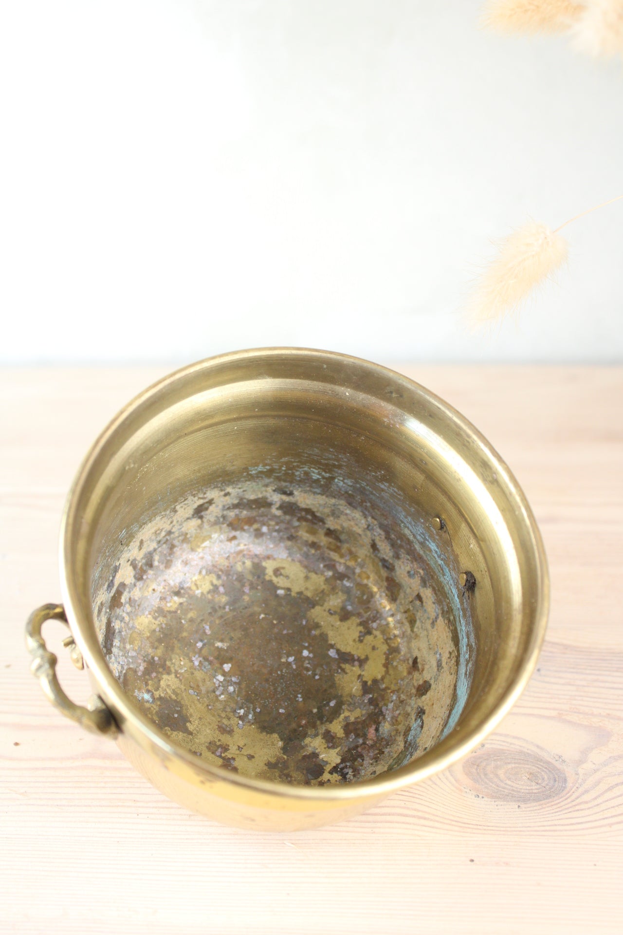 Brass Bucket Plant Pot