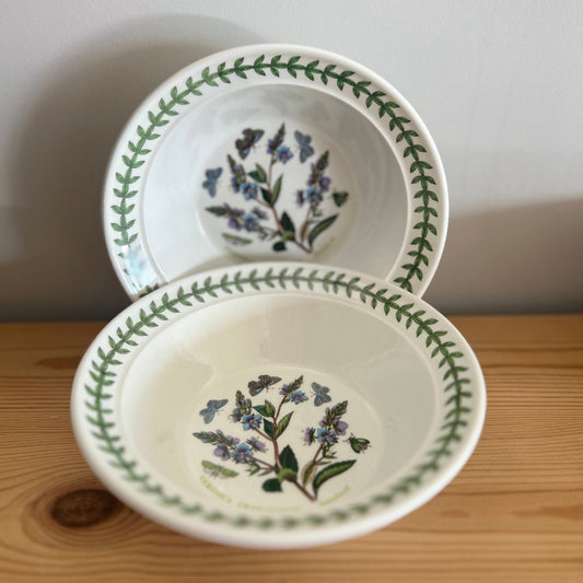 Pair of Portmerion Botanic Garden Vintage Small Bowls