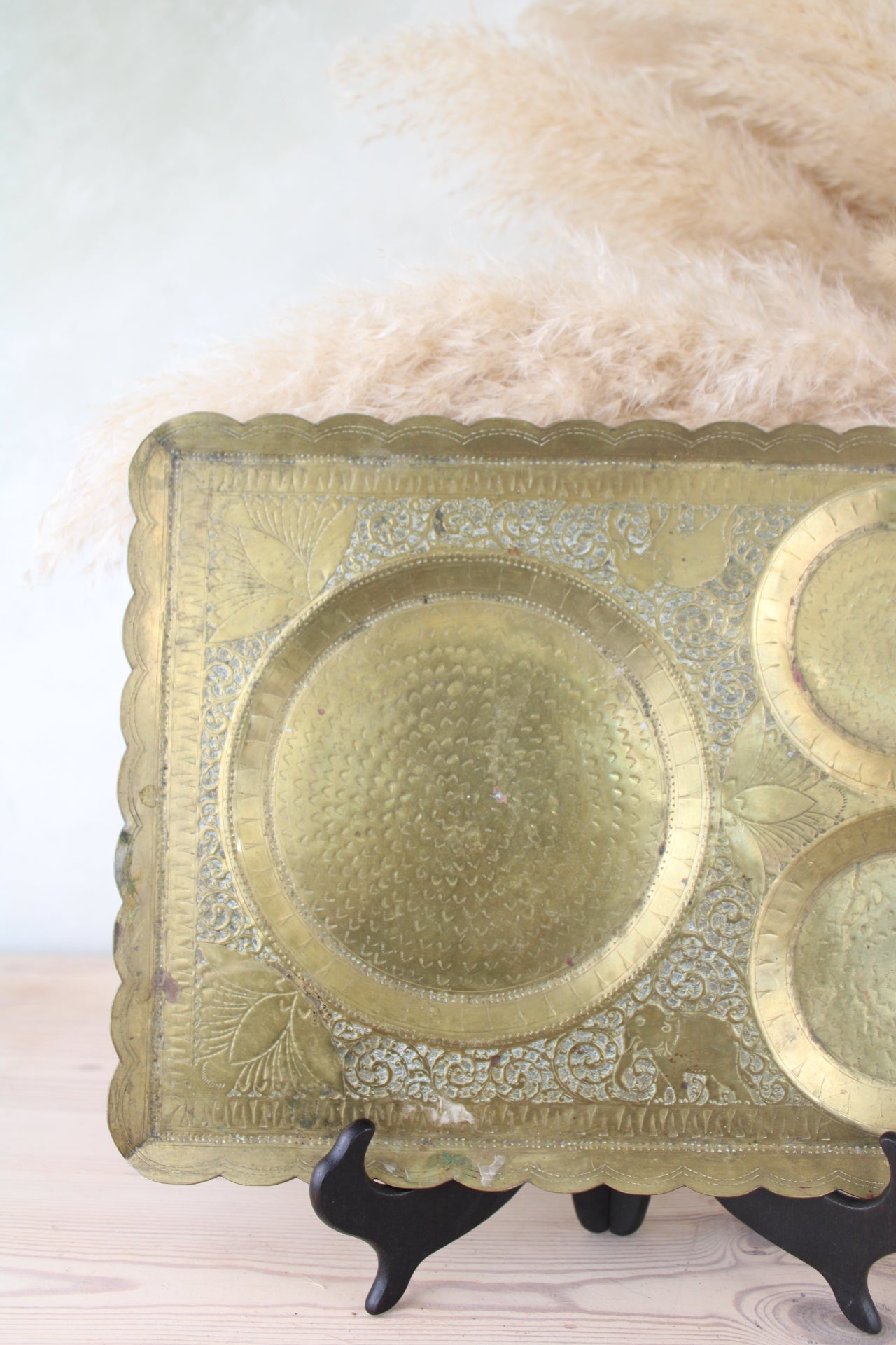 Tin Brass Coloured Tray