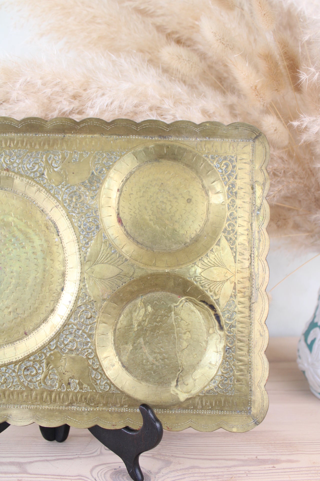 Tin Brass Coloured Tray