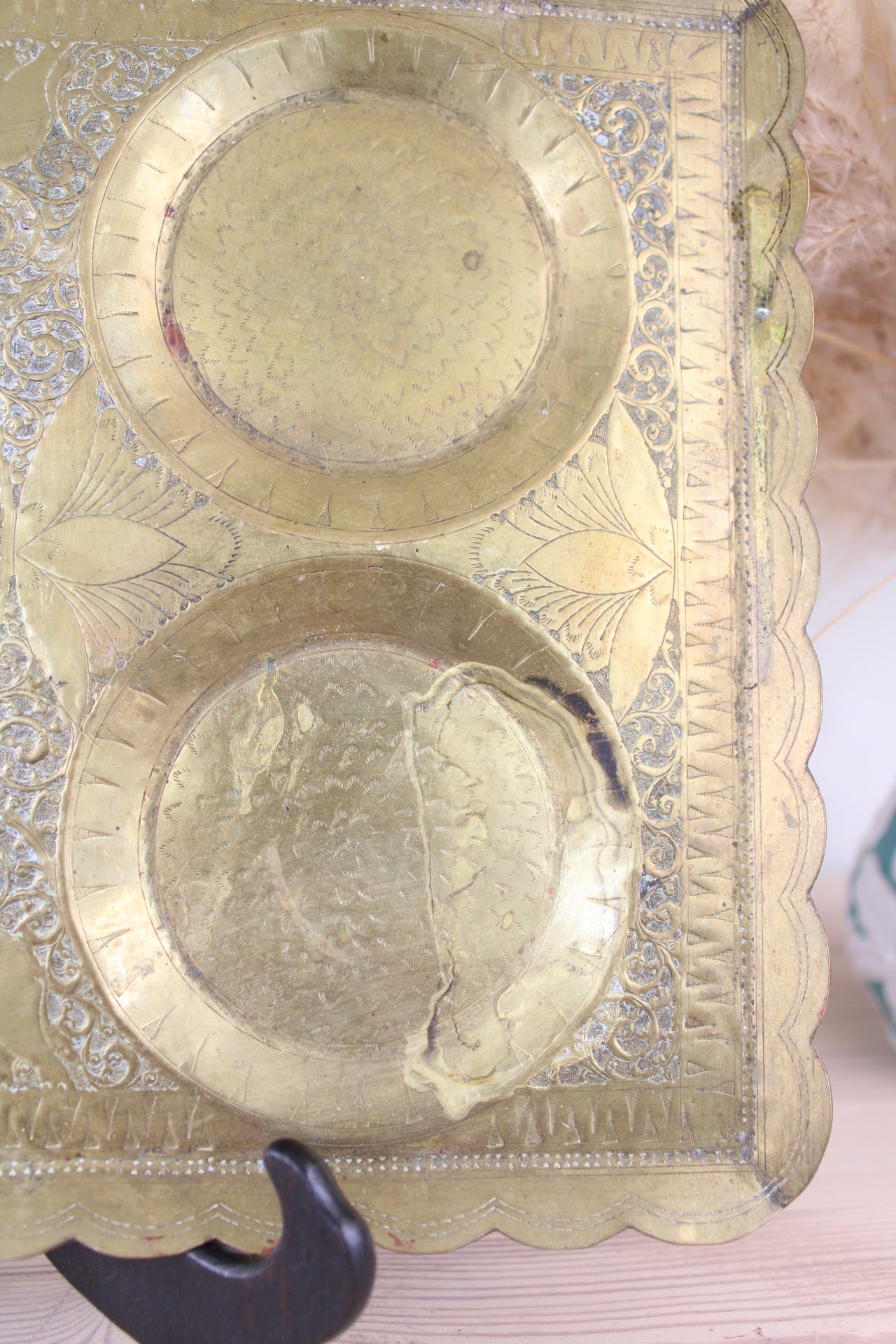 Tin Brass Coloured Tray