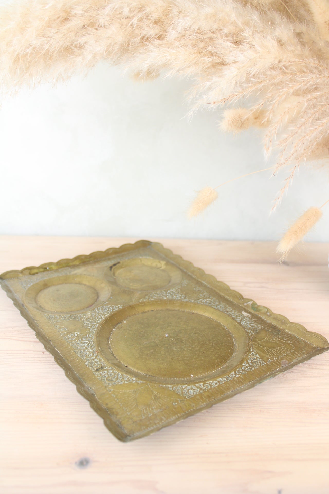 Tin Brass Coloured Tray
